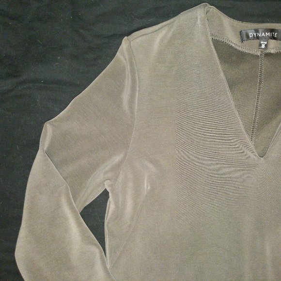 4/$20 | Dynamite Green Tunic Dress with material belt - Picture 3 of 7